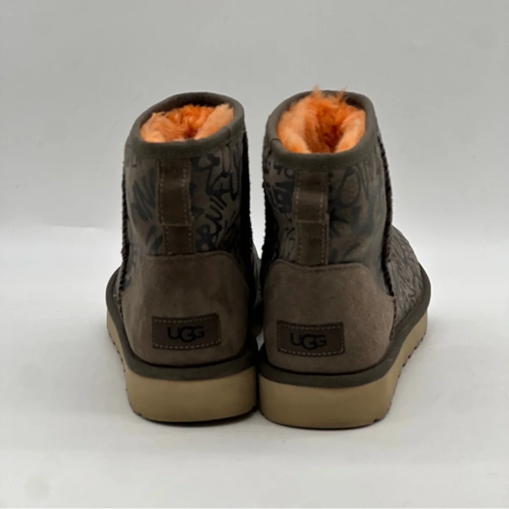 UGG Classic Street Graffiti Mini Boot. Size 9